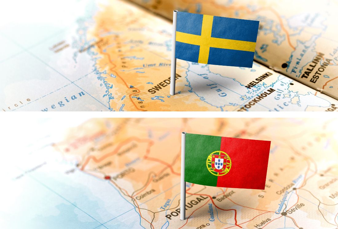 Skillnader och likheter mellan Sverige och Portugal